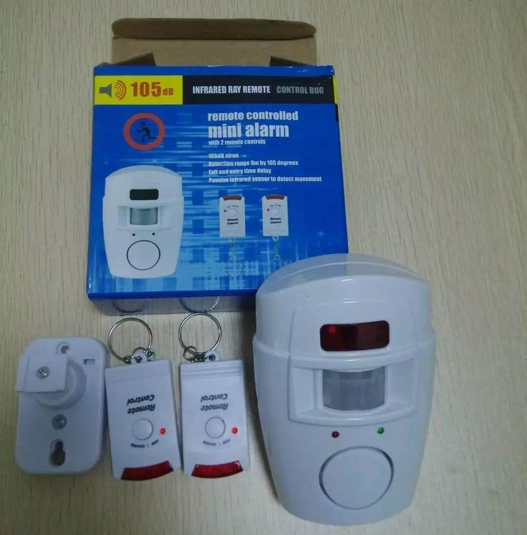 Double remote control infrared alarm